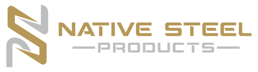 Native Steel Products logo on black background.